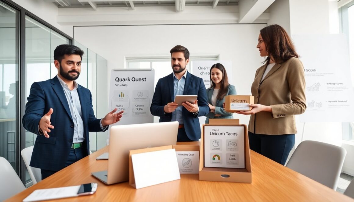 ai business quark quest unicorn tacos virtualaia